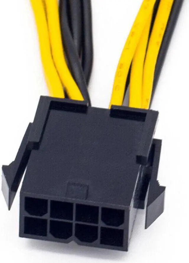 Alt view image 3 of 4 - 5 Pack EPS CPU 12V 8 Pin to Dual 8 6+2 Pin PCIE Adapter Power Supply Cable