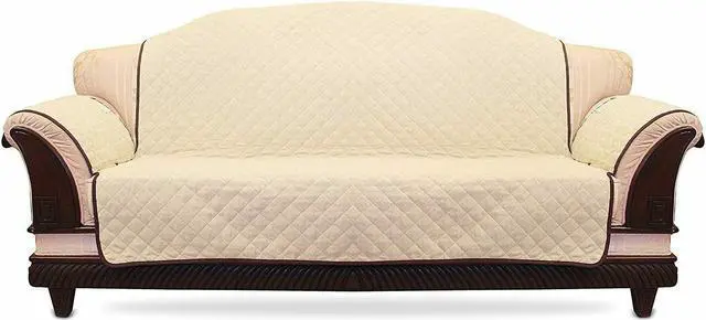 Alt view image 4 of 6 - Reversible Sofa Cover Sofa Slipcover Stylish Furniture Protector