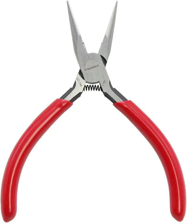 Alt view image 4 of 6 - 4.5" Mini Long Needle Nose Pliers Wire Gauge Cutters For Precision Jewelry 5PACK