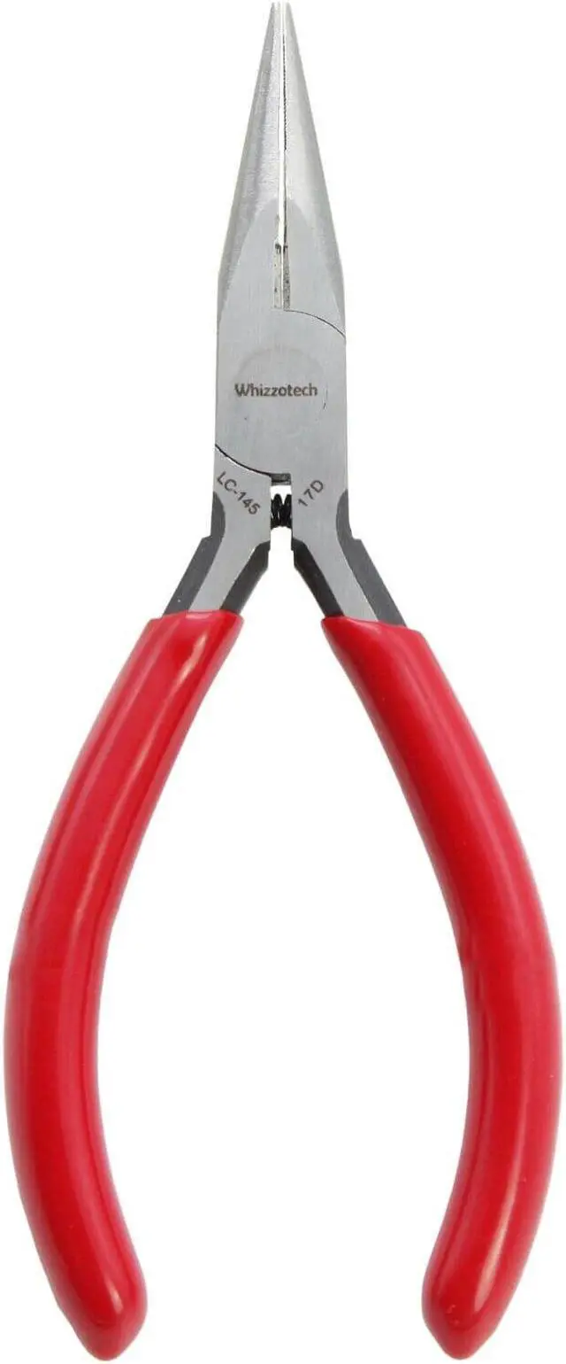 Alt view image 3 of 6 - 4.5" Mini Long Needle Nose Pliers Wire Gauge Cutters For Precision Jewelry 5PACK