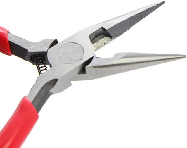Alt view image 5 of 6 - 4.5" Mini Long Needle Nose Pliers Wire Gauge Cutters For Precision Jewelry 5PACK