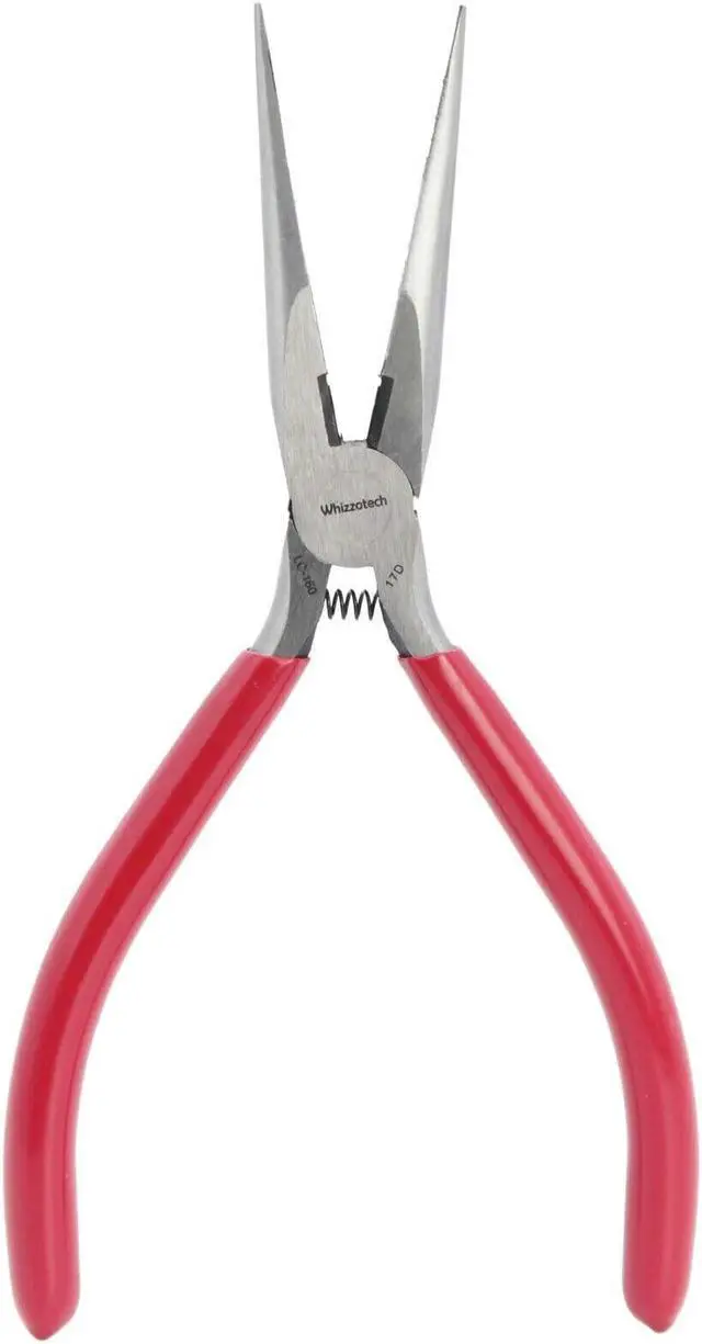 Alt view image 6 of 6 - 6 Inch Long Nose Pliers Chromium Vanadium Steel with Mini Wire Cutting Tool 5PK