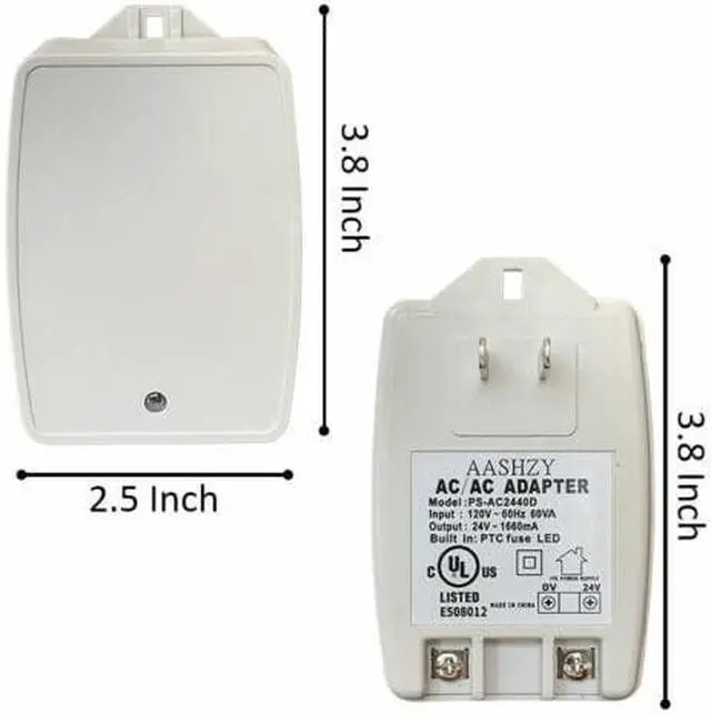 Alt view image 6 of 6 - AC 24V 1660mA 20VA Transformer Adapter AC110V to AC24V Convert with UL Certified
