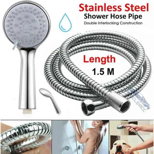 Main image of Shower Head High Pressure Spray Handheld Shower heads with 5 Ft hose Bathroom