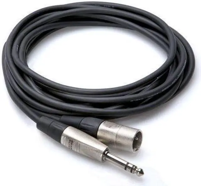 Alt view image 3 of 5 - Pair Of 2   HSX-015 15 Ft. 1/4" TRS  XLR 3 Pin DJ/Pro Audio Speaker Cables