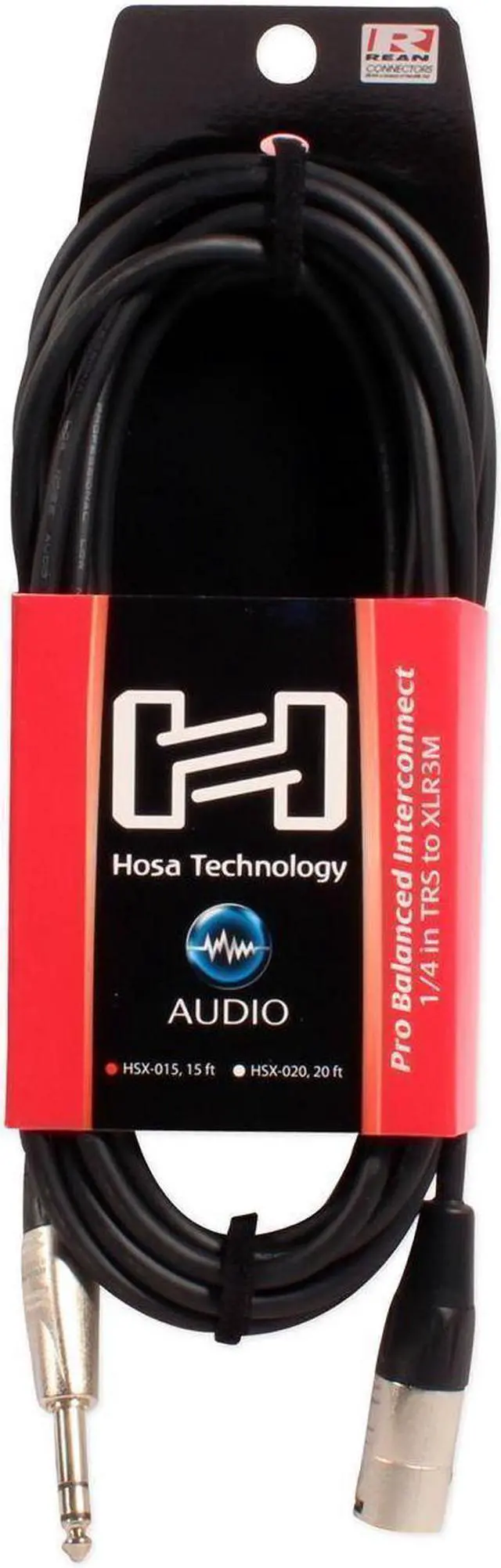 Alt view image 2 of 5 - Pair Of 2   HSX-015 15 Ft. 1/4" TRS  XLR 3 Pin DJ/Pro Audio Speaker Cables