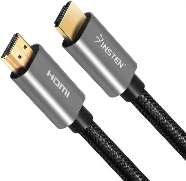 Alt view image 2 of 6 - 6 Feet HDMI Male to Male Cable 2.1, 8K 60Hz, 48Gbps, Gold Connectors, Black