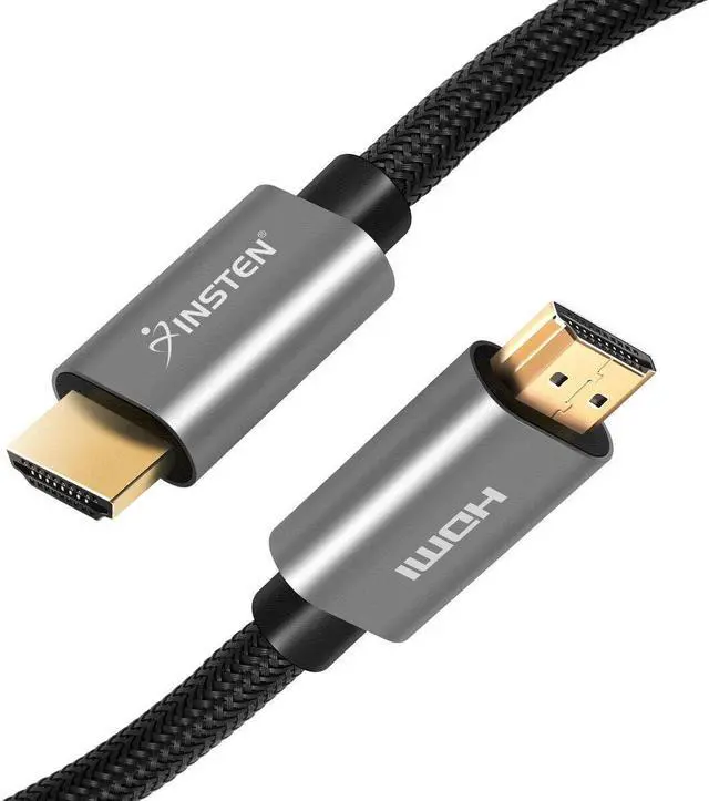 Alt view image 3 of 6 - 6 Feet HDMI Male to Male Cable 2.1, 8K 60Hz, 48Gbps, Gold Connectors, Black