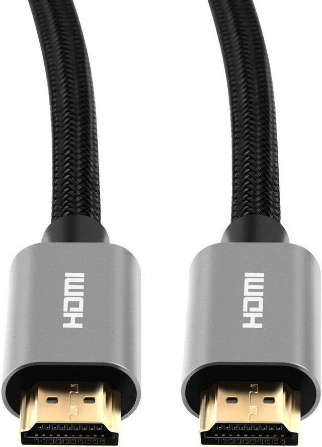 Alt view image 6 of 6 - 6 Feet HDMI Male to Male Cable 2.1, 8K 60Hz, 48Gbps, Gold Connectors, Black