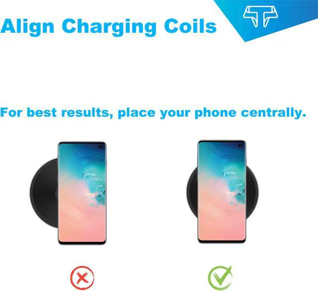Alt view image 7 of 8 - Techsmarter 15W Fast Charging Wireless Charger Pad, Qi Certified. Compatible with Apple iPhone 13, 12, 11, X, XR, XS, 8 Samsung Galaxy S21, S20, S10, S9, Note, LG V30, V35, V40, G7,G8