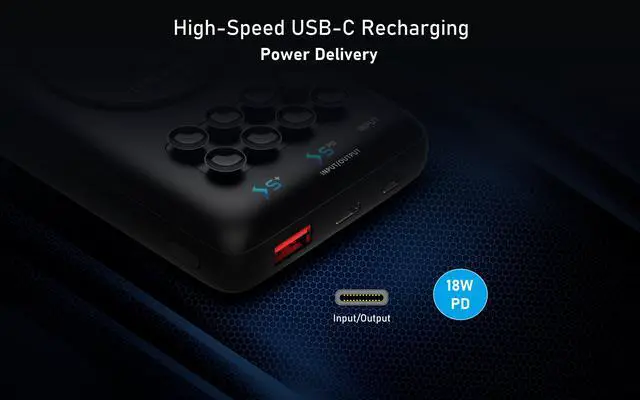 Alt view image 5 of 6 - Techsmarter 20000mAh 18W USB-C PD Wireless Power Bank Portable Charger with Powerful Suction Cups. Compatible with iPhone 15, 14, 13, 12, 11, SE 2020, X, XR, XS, Samsung S23, S22, S21, S20, S10