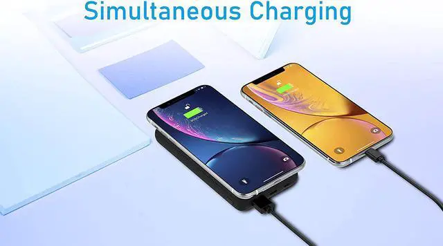 Alt view image 4 of 6 - Techsmarter 20000mAh 18W USB-C PD Wireless Power Bank Portable Charger with Powerful Suction Cups. Compatible with iPhone 15, 14, 13, 12, 11, SE 2020, X, XR, XS, Samsung S23, S22, S21, S20, S10