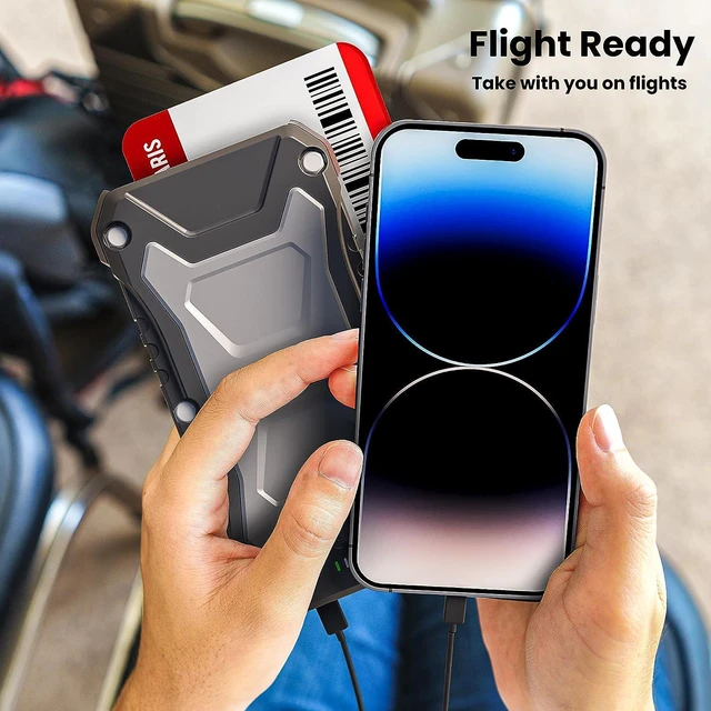 Alt view image 6 of 7 - TECHSMARTER 20000mAh Rugged & Waterproof 30W USB-C PD & 15W Wireless Charging Portable Charger Power Bank for Outdoors, Hiking, Camping, Compatible with iPhone, iPads, Samsung, Androids,