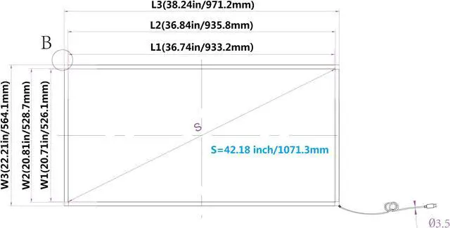Alt view image 3 of 7 - 42  inch 10 Points Infrared Touch Screen Overlay,  Multipoint IR touch Frame , USB Free Driver, Easy Fix and Install, for Digital Signage Whiteboard Kiosks  Interactive Application