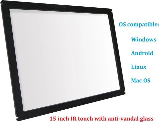 Main image of 15 Inch Multi Points IR Touch Screen Infrared Touch Panels Overlay USB Free Driver HID Compatible