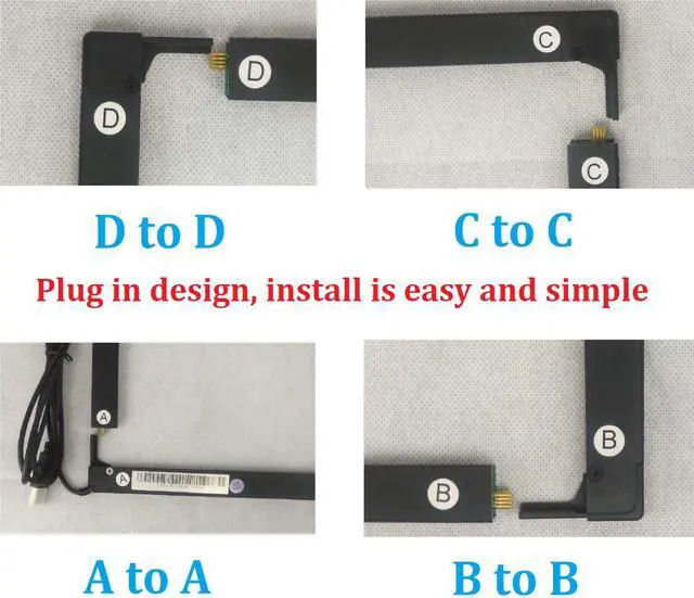 Alt view image 6 of 7 - Deyowo 24 Inch Interactive 10 Points Infrared IR Touch Screen Overlay Frame Free Driver