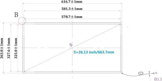 Alt view image 2 of 7 - Deyowo 26 Inch Interactive 10 Points Infrared IR Touch Screen Overlay Frame Free Driver