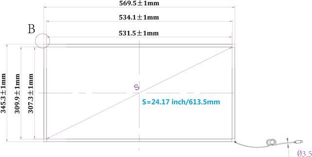 Alt view image 2 of 7 - Deyowo 24 Inch Interactive 10 Points Infrared IR Touch Screen Overlay Frame Free Driver