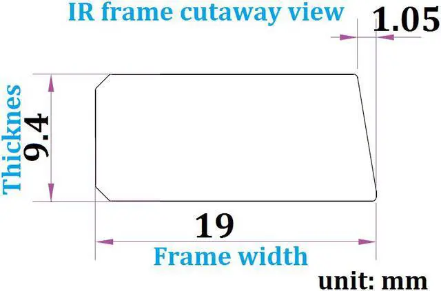 Alt view image 3 of 7 - Deyowo 26 Inch Interactive 10 Points Infrared IR Touch Screen Overlay Frame Free Driver