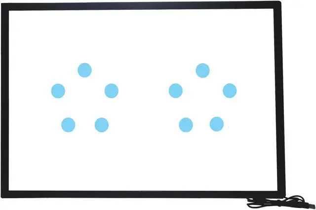Alt view image 3 of 7 - Deyowo 24 Inch Interactive 10 Points Infrared IR Touch Screen Overlay Frame Free Driver