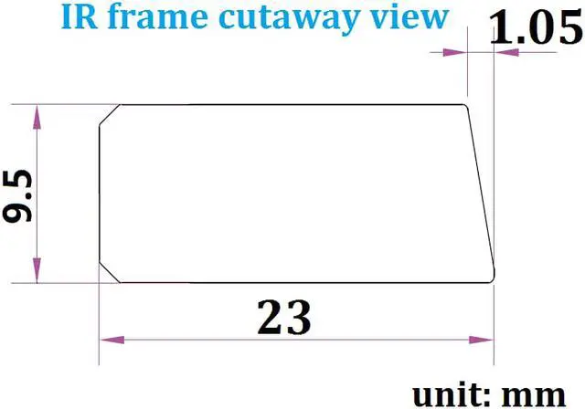Alt view image 5 of 7 - 65 Inch 10 Points Multi-Touch Infrared Touch Overlay 65 inches IR Touch screen Panel Infrared Touch Frame USB Free Driver HID Compatible
