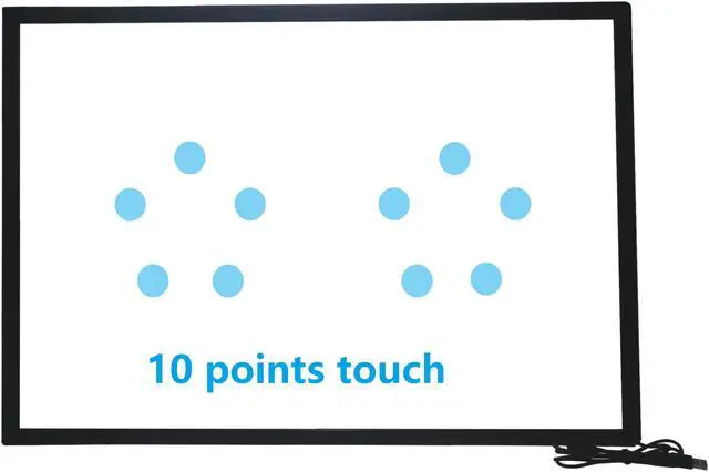 Alt view image 6 of 7 - 65 Inch 10 Points Multi-Touch Infrared Touch Overlay 65 inches IR Touch screen Panel Infrared Touch Frame USB Free Driver HID Compatible