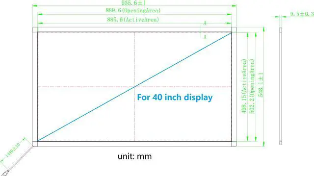 Alt view image 2 of 7 - 40 Inch 10 Points Infrared IR Multi Touch Screen Overlay Frame Panel USB Free Driver