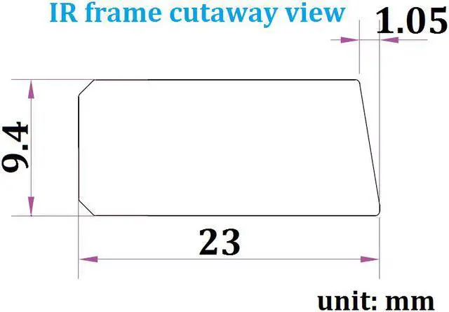 Alt view image 3 of 4 - 85 Inch 10 Points Infrared IR Multi Touch Screen Overlay Frame Panel USB Free Driver