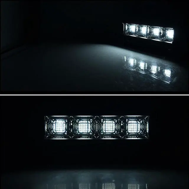 Alt view image 2 of 6 - 2Pcs 7" 192W  64 LED Work Light Bar Flood Fog Driving Lamp Offroad 4WD Truck
