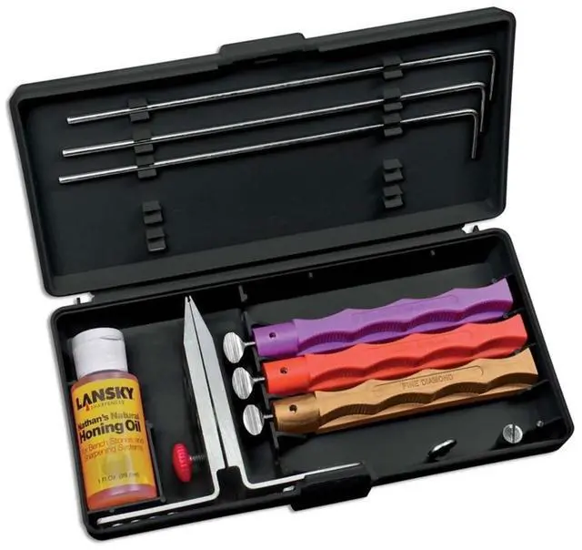 Alt view image 6 of 18 - LANSKY LK3DM LANSKY 3-STONE DIAMOND KNIFE SHARPENING SYSTEM