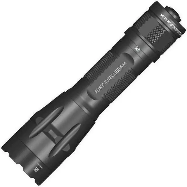 Alt view image 3 of 19 - SureFire Handhelds/Fury Intellibeam Dual Fuel Fury Dual Fuel Intellibeam, Black  (FURY-IB-DF)
