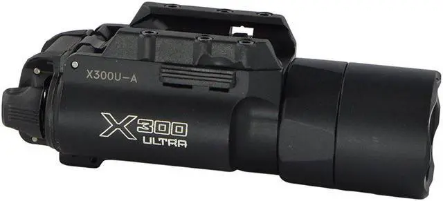 Alt view image 18 of 20 - Surefire Weapon Mounted Flashlight, LED, 600 lm, Blk   X300U-A
