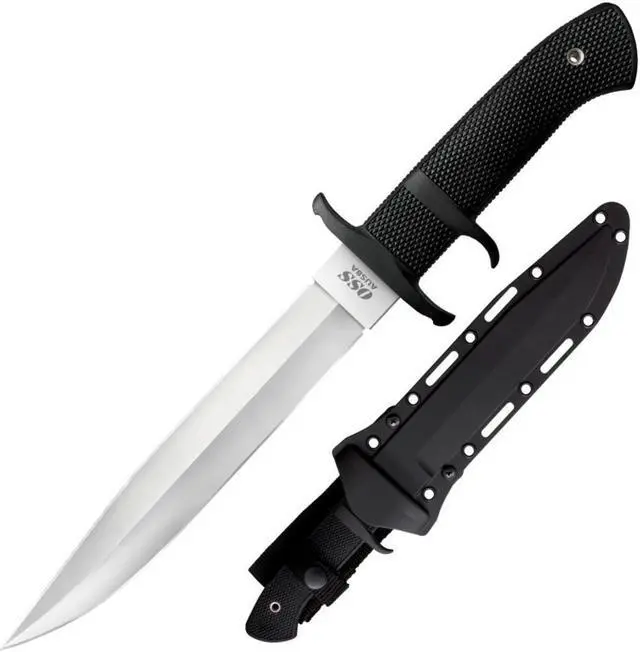 Alt view image 8 of 16 - Cold Steel OSS Fixed Blade 8.25 in Plain Kraton Handle