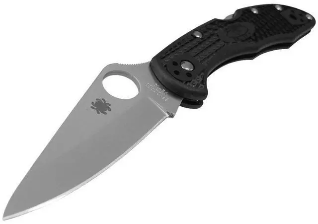 Alt view image 5 of 20 - Spyderco Delica 4 Folder 2.88 in Plain Black FRN Handle