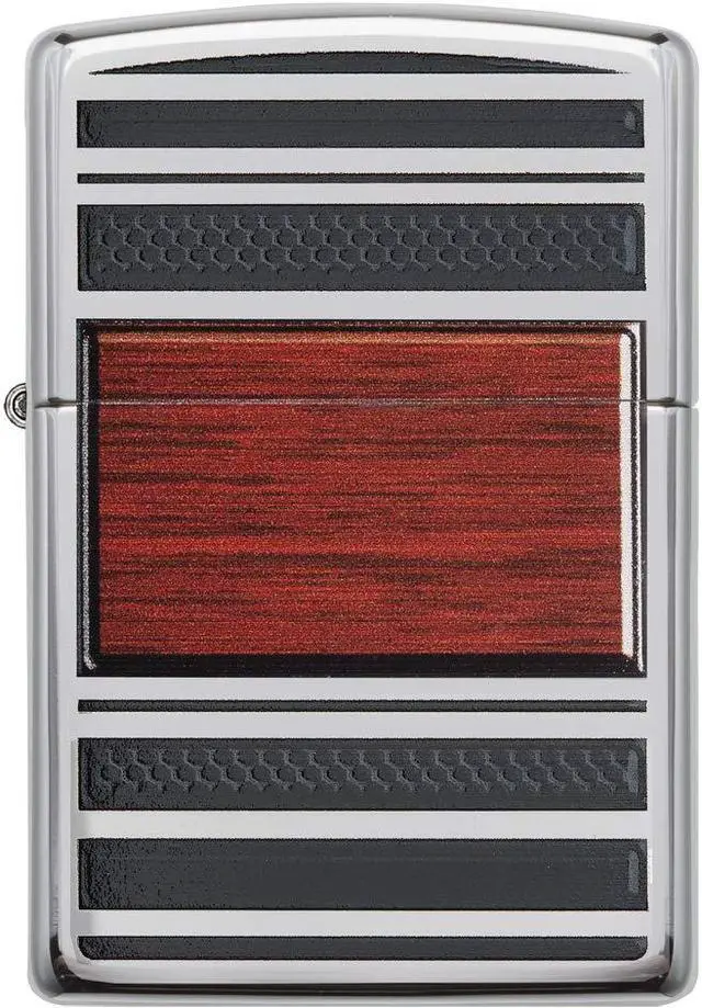 Alt view image 5 of 15 - Zippo Steel & Wood Pipe Lighter 28676