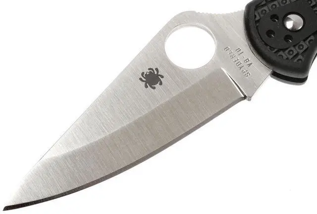 Alt view image 8 of 20 - Spyderco Delica 4 Folder 2.88 in Plain Black FRN Handle