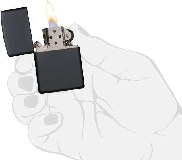 Alt view image 8 of 14 - Zippo Classic Matte Black Lighter