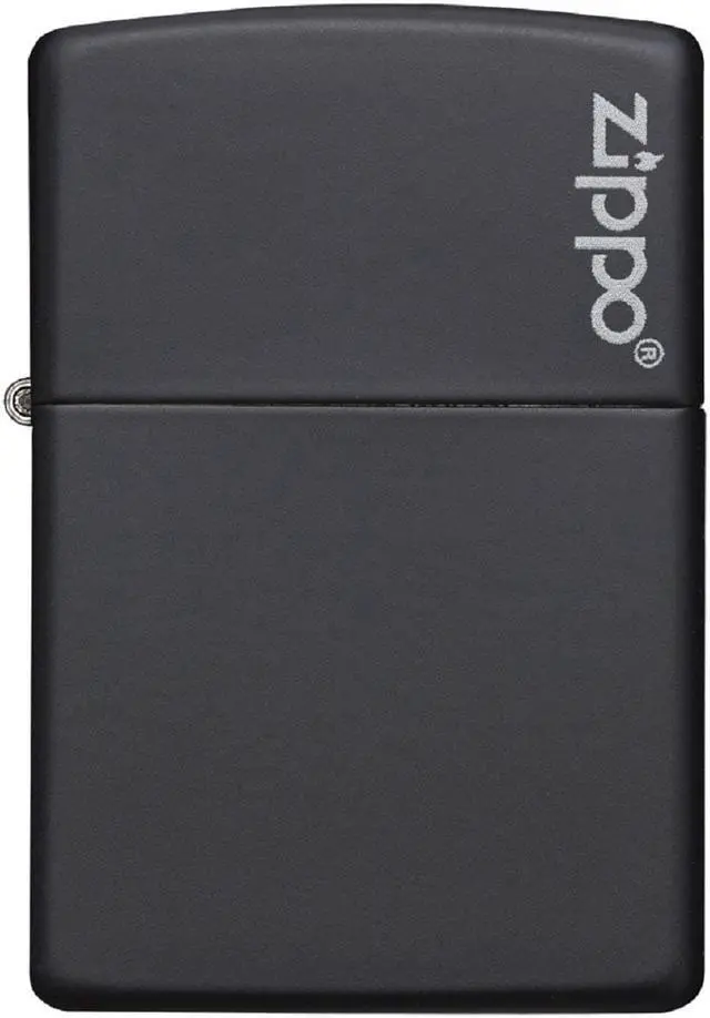 Alt view image 19 of 20 - Zippo Matte Black with Logo Lighter