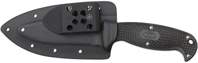 Alt view image 8 of 19 - Spyderco Jumpmaster 2 4.5" Serrated Fixed Blade Knife, Black FB24SBK2