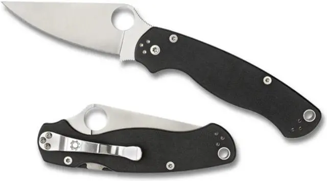 Alt view image 6 of 17 - Spyderco C81GP2 Para-Military 2 Folding Knife 3.5" Blade 8.28" Overall Folder