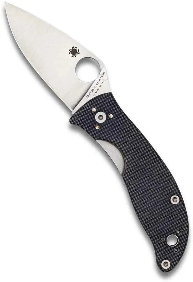 Alt view image 5 of 19 - Spyderco Alcyone Folder 2.91 in Plain Gray G-10 Handle