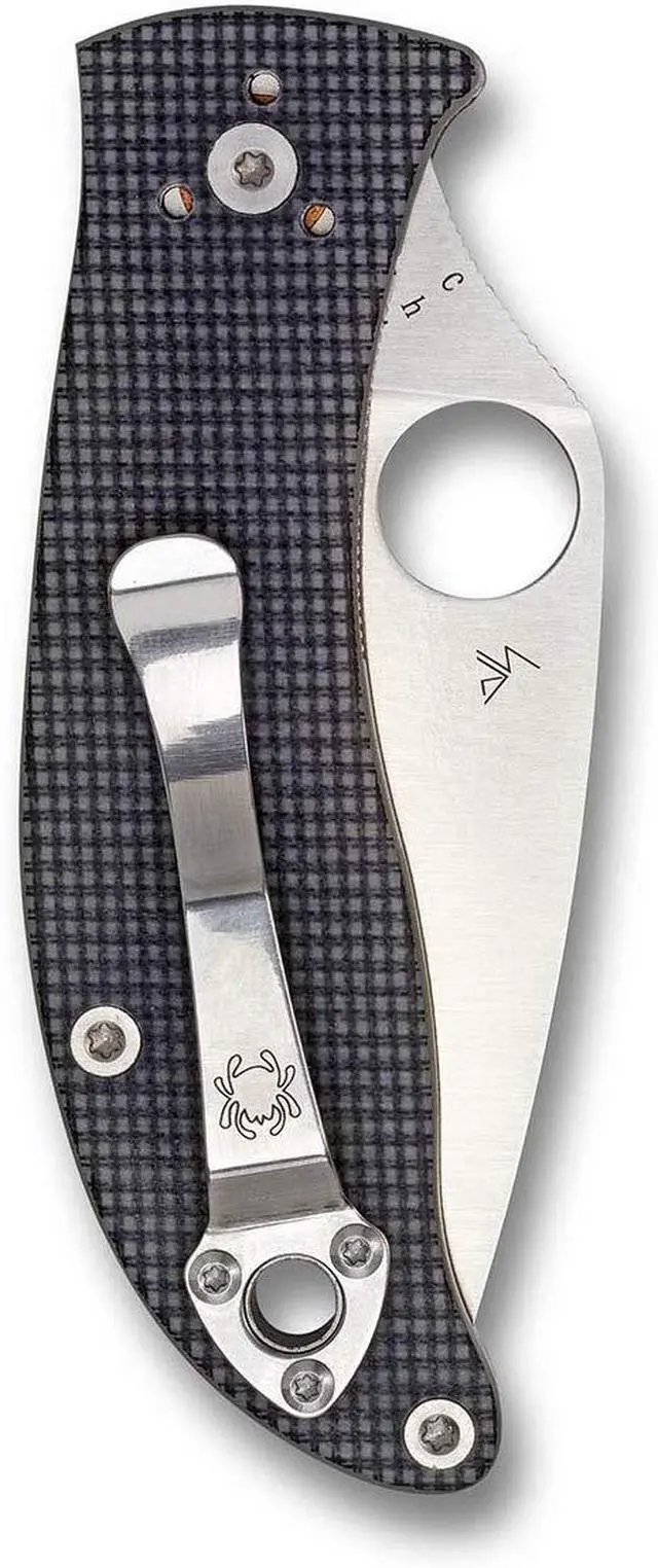 Alt view image 6 of 19 - Spyderco Alcyone Folder 2.91 in Plain Gray G-10 Handle