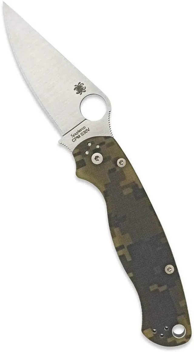 Alt view image 2 of 14 - Spyderco Para 2 Folder 3.44 in Plain Digi Camo G-10 Handle