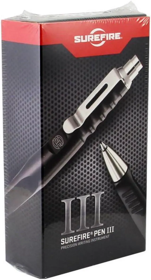 Alt view image 10 of 15 - Surefire Tactical Precision Writing Black Retractable Emergency Pen II EWP-03