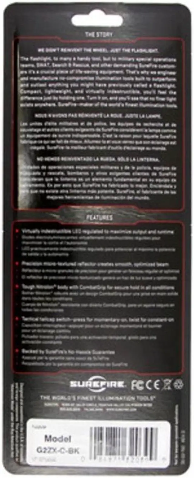 Alt view image 15 of 20 - SUREFIRE G2ZX-C-BK SUREFIRE LED 320 Lumens Tactical Black Mini Flashlight