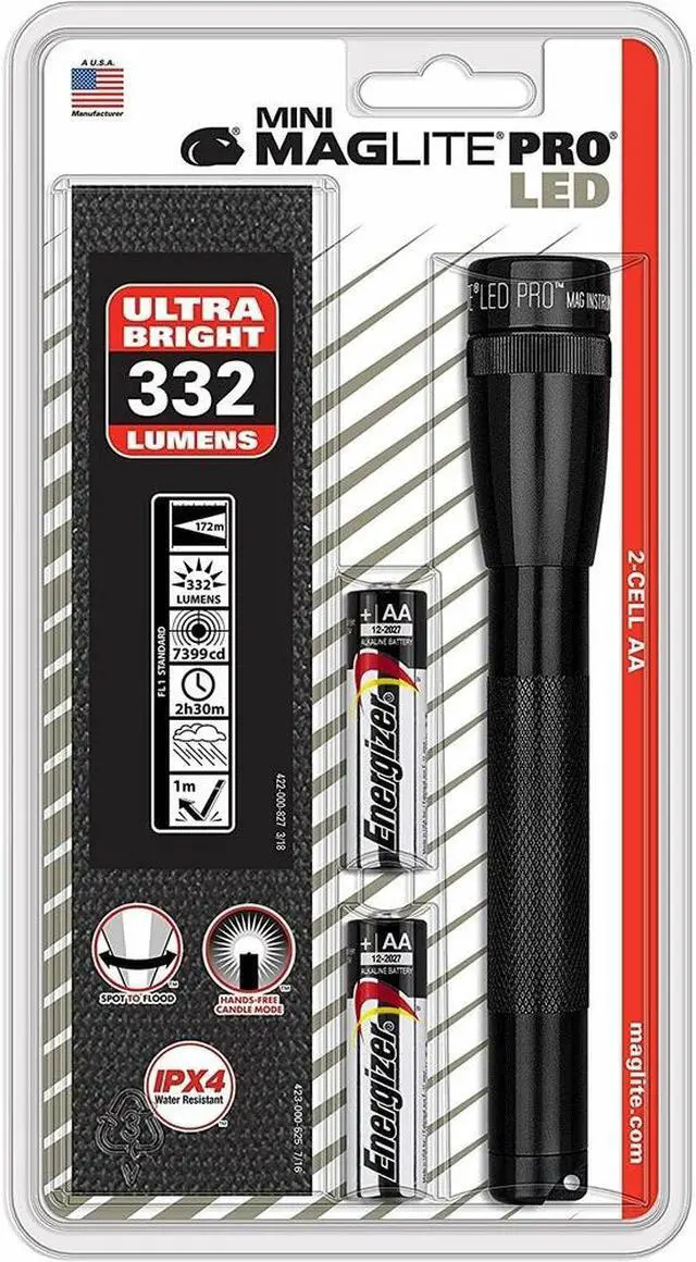 Alt view image 9 of 17 - Maglite SP2PO1H Mini MAGLITE LED Pro 2 AA Flashlight with Holster