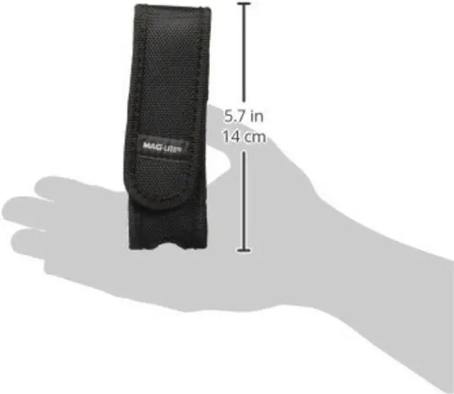 Alt view image 3 of 5 - Maglite Nylon Full Flap Belt Holster for Mini Maglite LED AA Flashlights, Black