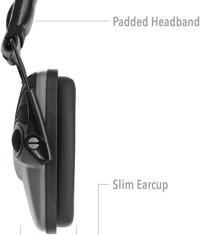 Alt view image 7 of 20 - Howard Leight Impact Sport Bolt, Earmuff, Gray, Electronic, Folding R-02232