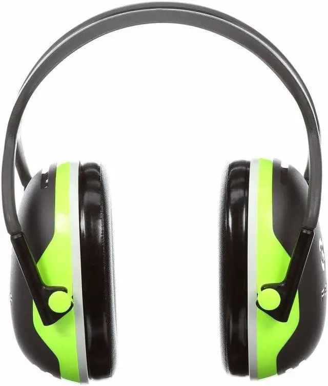 Alt view image 10 of 20 - 3M PELTOR X4 Earmuffs, 27 dB NRR, Fluorescent Yellow-Green X4A