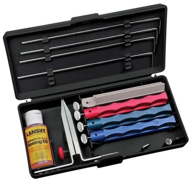 Alt view image 4 of 20 - LANSKY LKUNV LANSKY UNIVERSAL CONTROLLED-ANGLE KNIFE SHARPENING SYSTEM